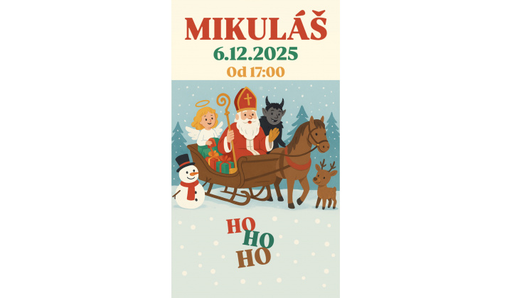Mikulášska jazda. Dňa 6.12.2025 so začiatkom od 17:00 hod., od obecného úradu. Rozpis jazdy je  v prílohe.